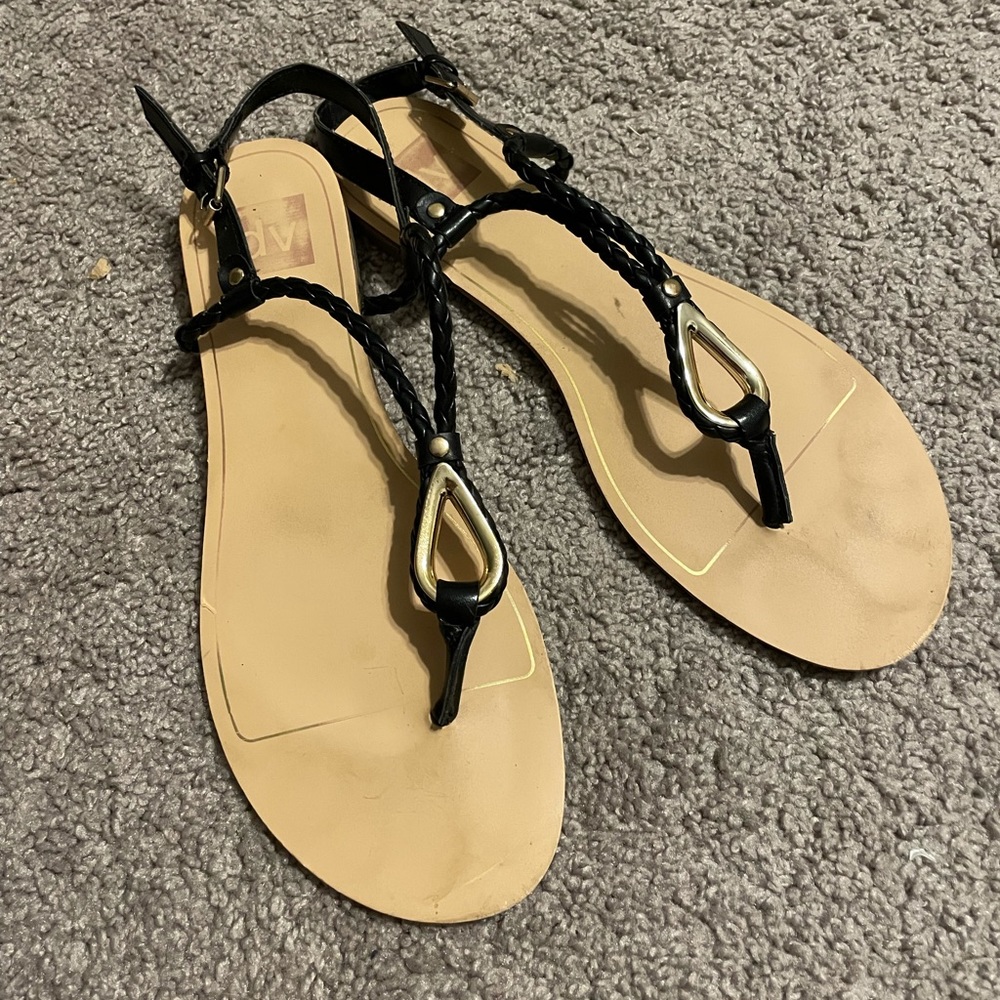 Black & Gold sandals